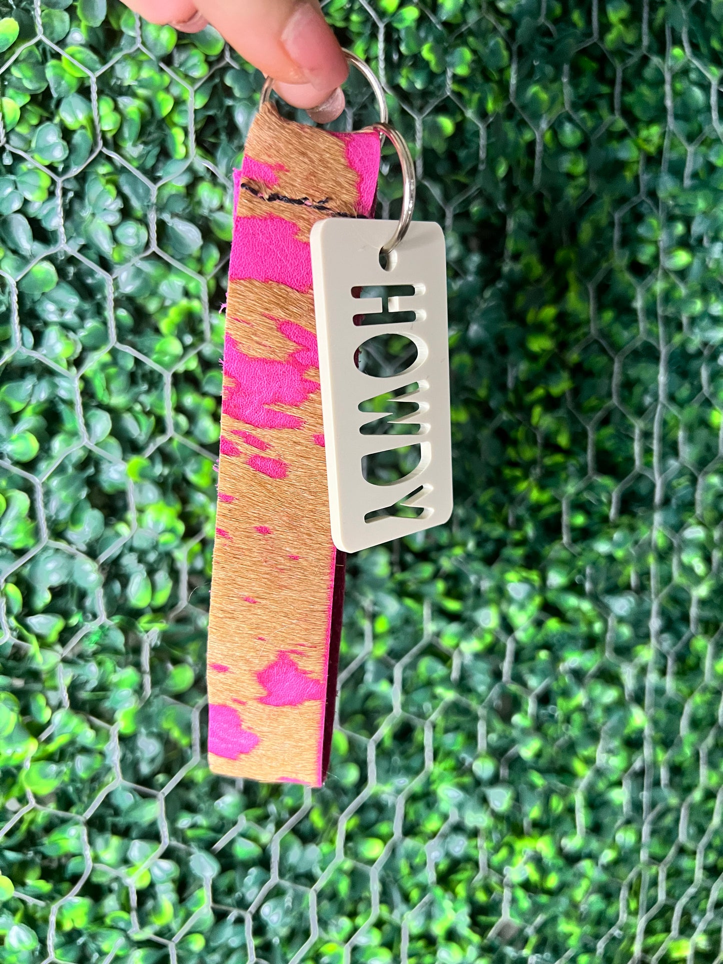 Howdy keychain and charm