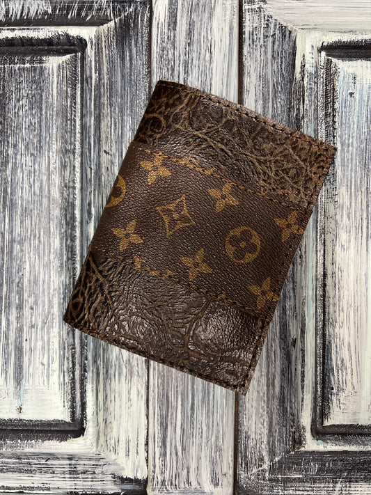 Leather LV Passport Cover
