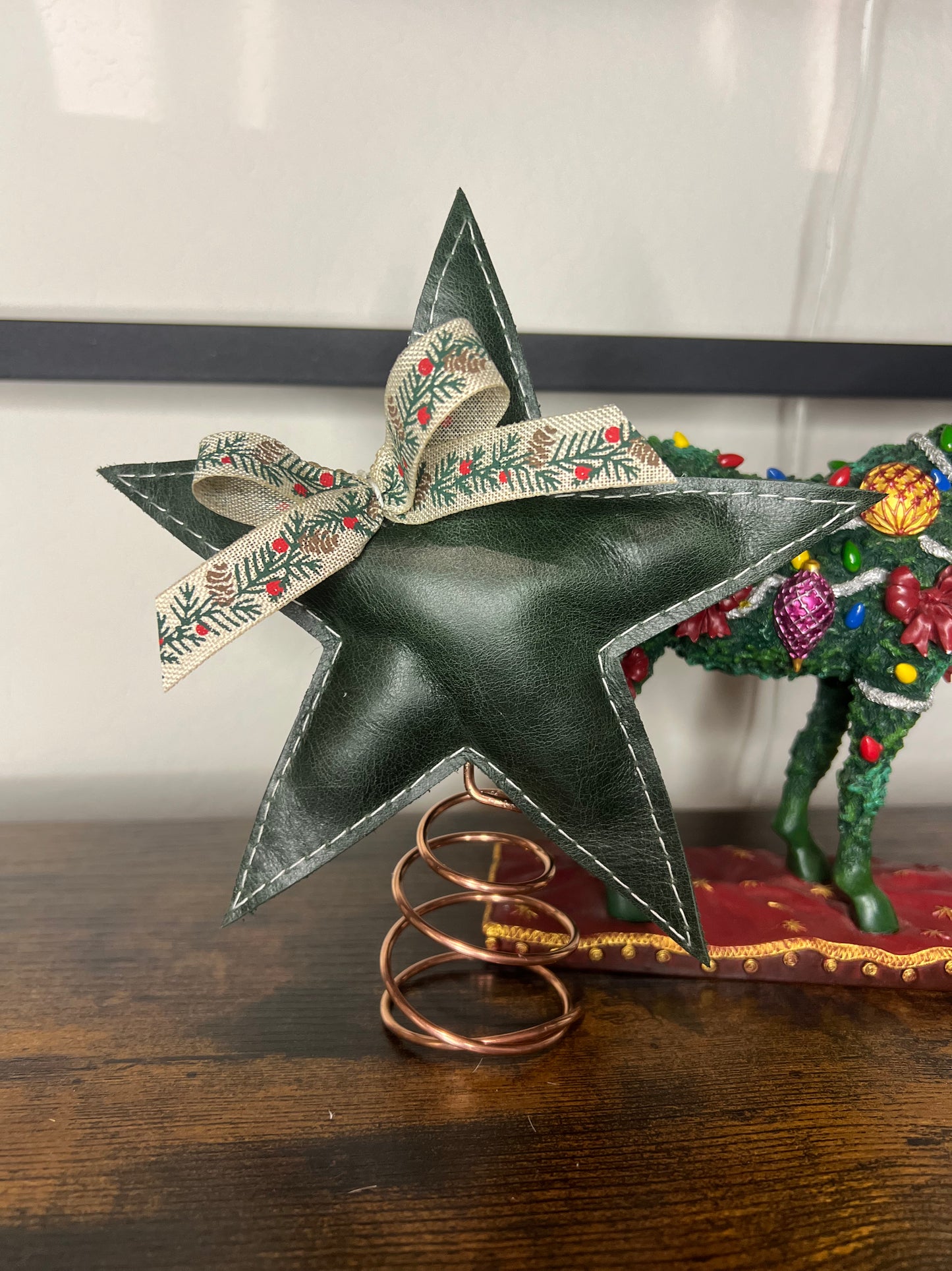 Leather Christmas Tree Topper